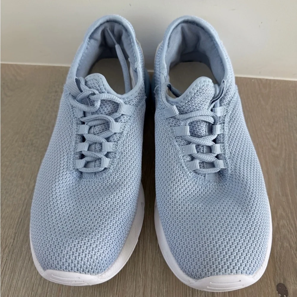 Like New ACX Comfortable Light Blue Knit Sneakers size 7 - Picture 7 of 9